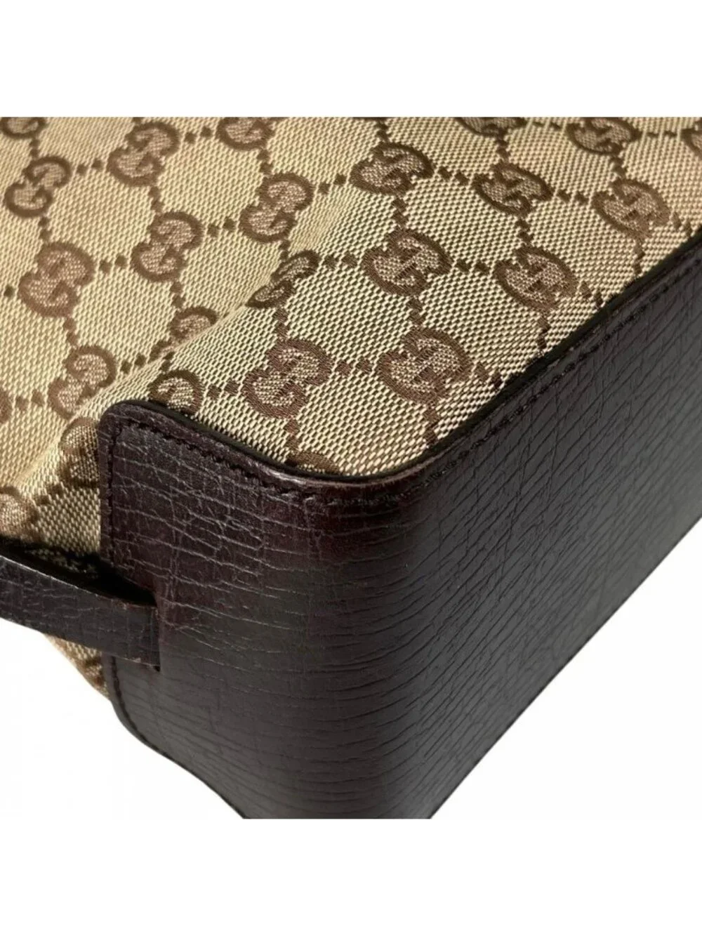 Gucci Handbag GG Canvas Brown Gold - Picture 14 of 15